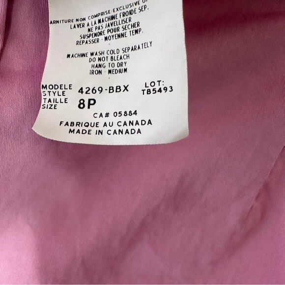 Tabi petites capri pants pink heart charm accent vintage 8P bubblegum pink crop - Picture 5 of 6